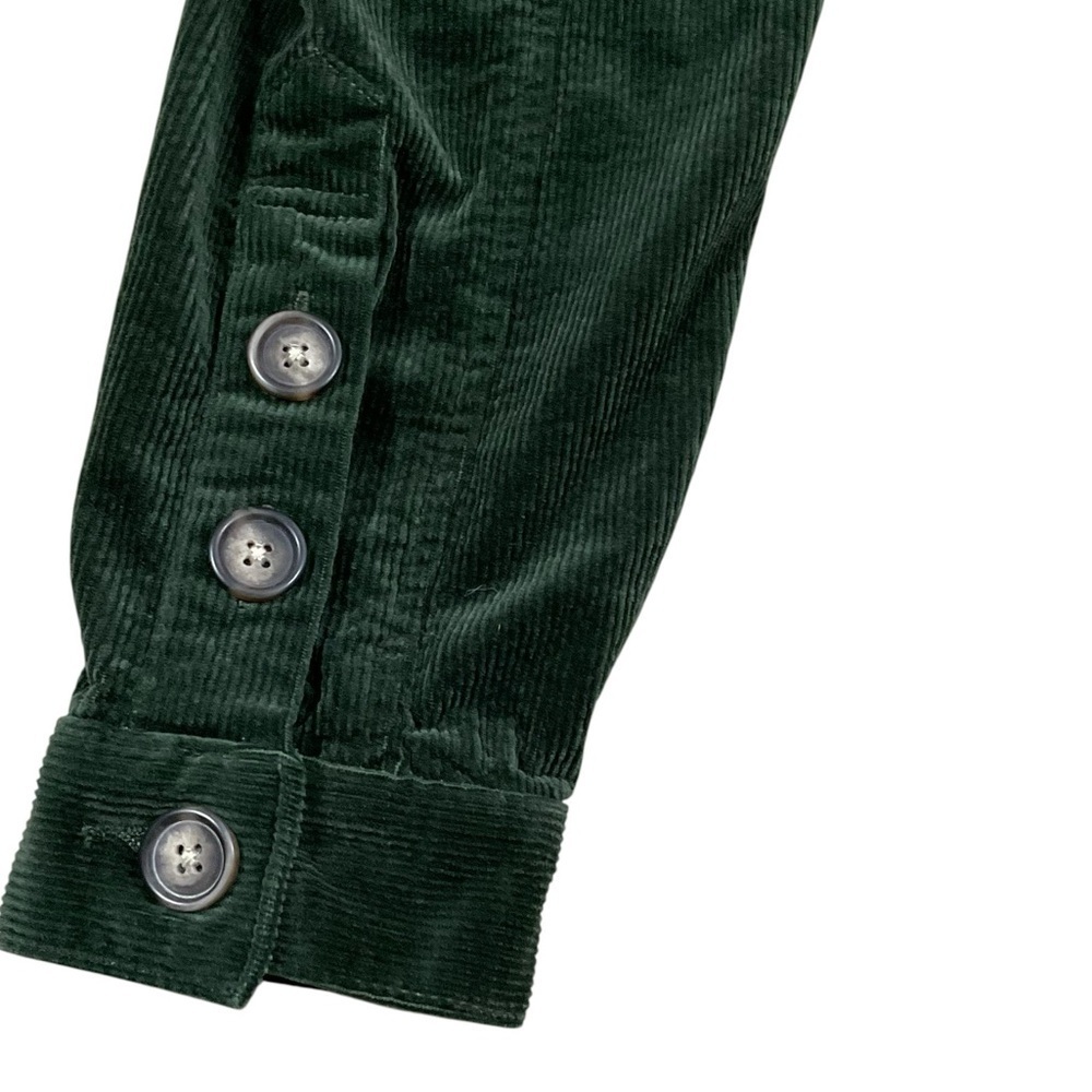 KUT From The Kloth Kyra Corduroy Trucker Jacket Green Large Style KJ46202 NWOT - Picture 9 of 14